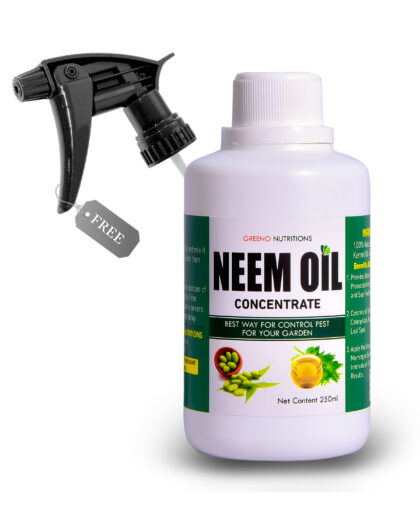 Greeno Nutritions Neem oil for plants spray 250ML | Pest Control Organic